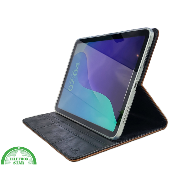 iPad 10 de Gen 2022 Hoes Luxe Bruine Bookcase 10.9 inch Schokbestendig – foto 3