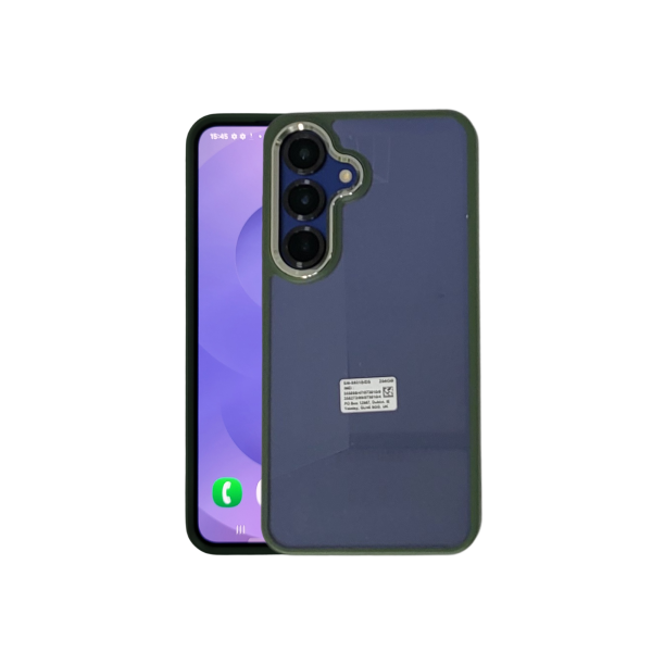 Hoesje voor Samsung Galaxy S26 Plus Transparant met Groene Randen – foto 2