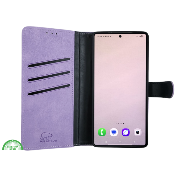 Hoesje voor Samsung S26 Ultra paars Boek Leer Stijlvolle en Beschermende Wallet lather – foto 7