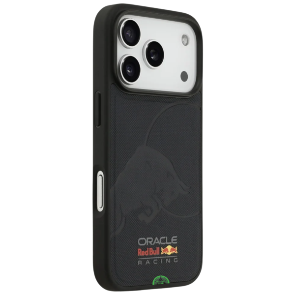 Hoesje voor iPhone 17 Pro Zwart met Sportieve carbon look achterkant – foto 2