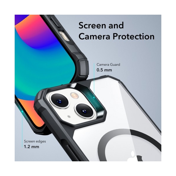 iPhone 13 Armor HaloLock hoesje zwart doorzichtig – foto 3