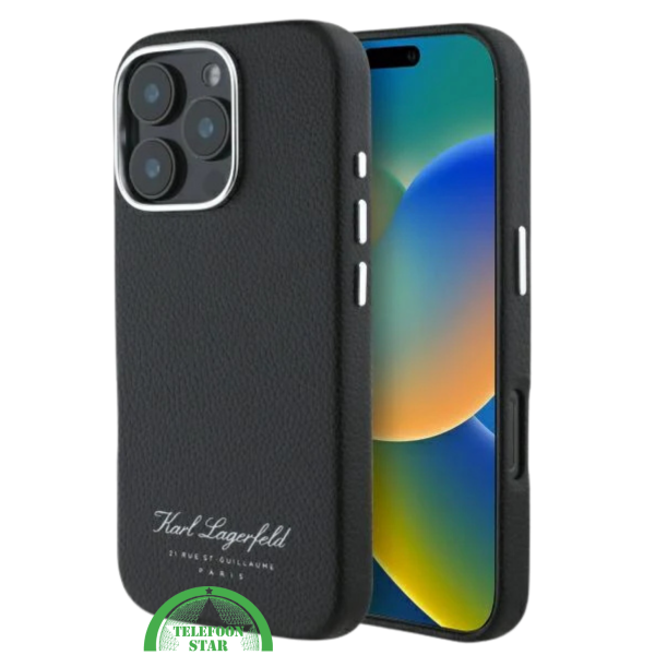 iPhone 16 Pro Leren Hoesje &ndash; Zwart | Luxe Bescherming met Tijdloos Design – foto 5