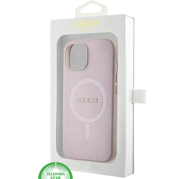 Hoesje voor iPhone 14 &ndash; RozeLuxe Design met Goudkleurig Logo – foto 4