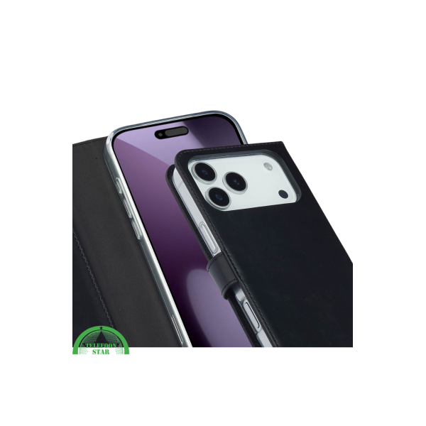Zwarte bookcase Hoesje voor iPhone 17 Pro Max &ndash;  Veilig &amp; Praktisch en Kaartvakken | Telefoonstar – foto 4