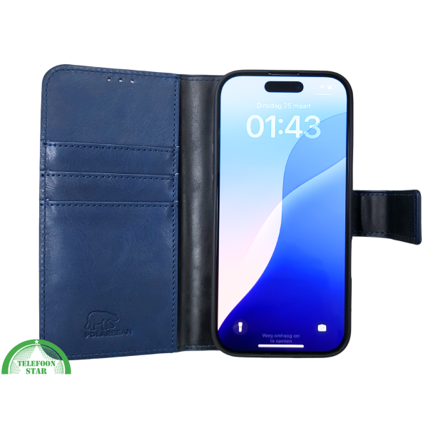 iPhone 16 Pro Insteekhoesje Lichtbruin &ndash; Stijlvolle Leren Look met Open Bovenkant – foto 7