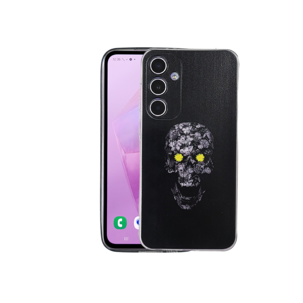 Samsung Galaxy A36 Hoesje Bloemen Skull &ndash; Schokbestendige Backcover – foto 2