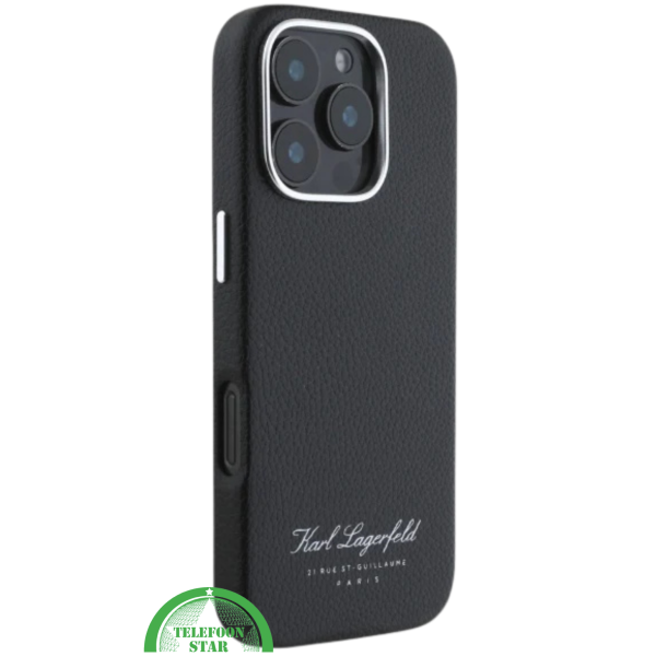 iPhone 16 Pro Leren Hoesje &ndash; Zwart | Luxe Bescherming met Tijdloos Design – foto 2