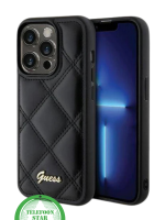 Zwart Elegant Hoesje met Goud Detail iPhone 15 Pro Max
