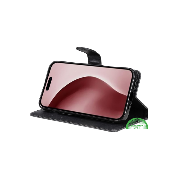 Bookcase Hoesje voor iPhone 16 Pro Max - Zwart Magnetische sluiting voor veilige bescherming | Telefoonstar – foto 3