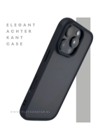 iPhone 16 Pro Max Zwart Hoesje Mat Design Strakke Achterkant Bescherming