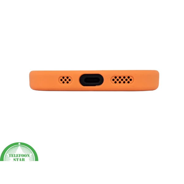 iPhone 15 Plus MagSafe Hoesje Oranje-Zwart &ndash; Sportieve Look met Magnetische MagSafe Ring – foto 4