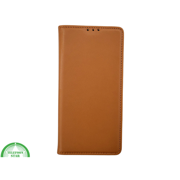 iPhone 16 Pro Bookcase Hoesje Cognac &ndash; Leren Look met Magnetische Sluiting – foto 2