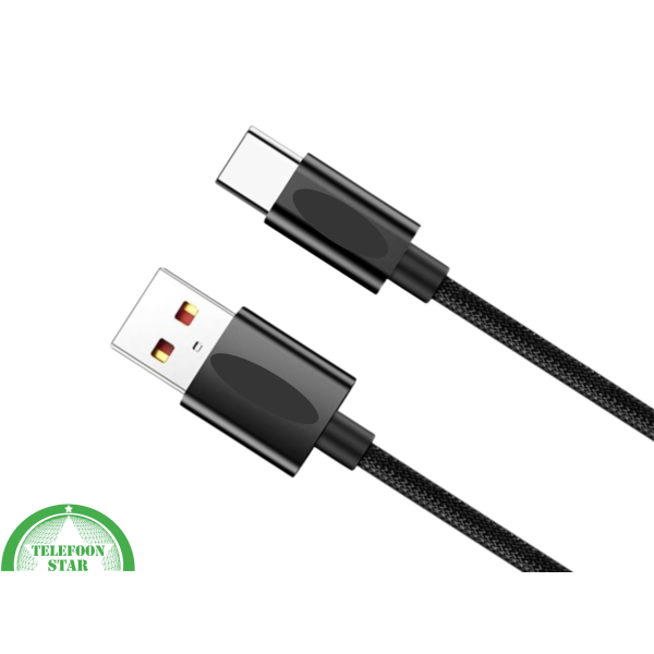 USB-C naar USB-C Kabel &ndash; 2 Meter &ndash; Snel Opladen &amp; Data Sync &ndash; Zwart &ndash; Extra Sterk – foto 6