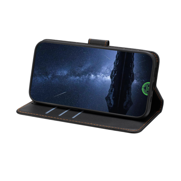 Hoesje voor Xiaomi 17 Ultra Bookcase Zwart Met Magneetsluiting En Pasjeshouder – foto 3