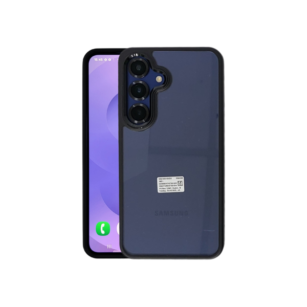 Samsung Galaxy S25 Hoesje &ndash; Transparant &amp; Schokbestendig met Zwarte Randen – foto 2