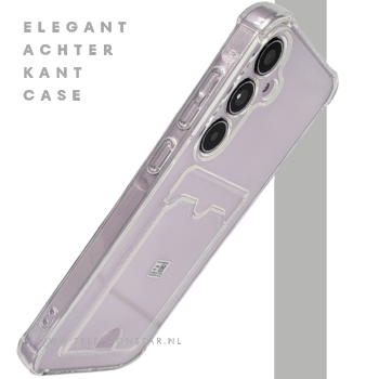 Samsung Galaxy A26 Transparant Hoesje met Kaart vak &ndash; Schokbestendige Backcover