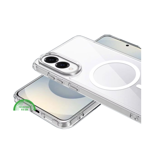 Hoesje voor Samsung S25 Edge Transparant Magneetring, Slank, Sterk &amp; Magnetisch – foto 3