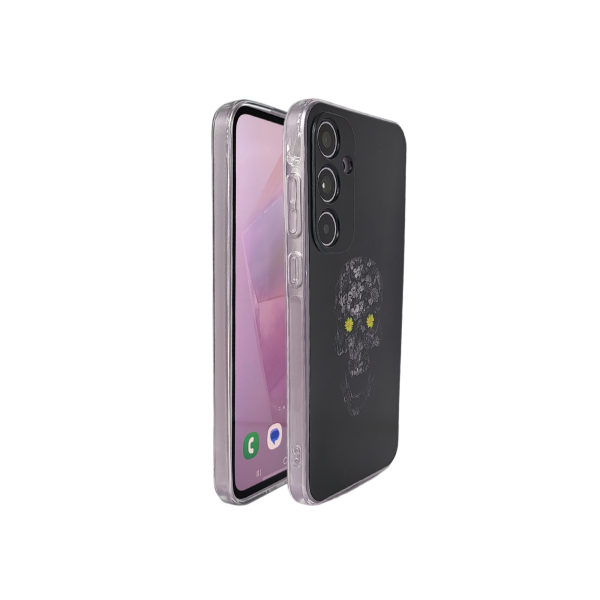 Samsung Galaxy A36 Hoesje Bloemen Skull &ndash; Schokbestendige Backcover – foto 5