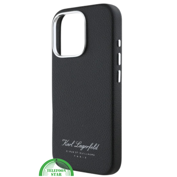 iPhone 16 Pro Leren Hoesje &ndash; Zwart | Luxe Bescherming met Tijdloos Design – foto 3