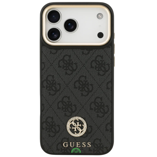 Hoesje voor iPhone 17 Pro Zwart Guess afneembare schouder- en polsband – foto 3