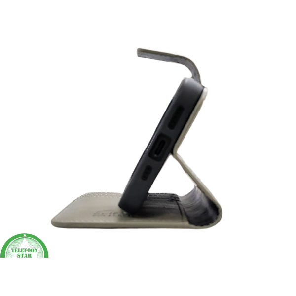 iPhone 16 Pro Max Insteekhoesje Olijfgroen &ndash; Leren Look met Open Bovenkant – foto 4