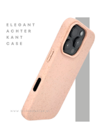 iPhone 16 Pro Lichtroze Eco Hoesje Biologisch Afbreekbare Matte Bescherming