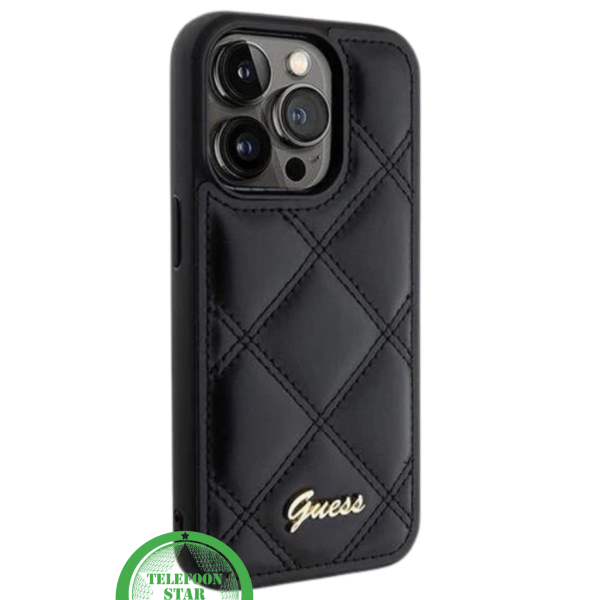 Zwart Elegant Hoesje met Goud Detail iPhone 15 Pro Max – foto 3