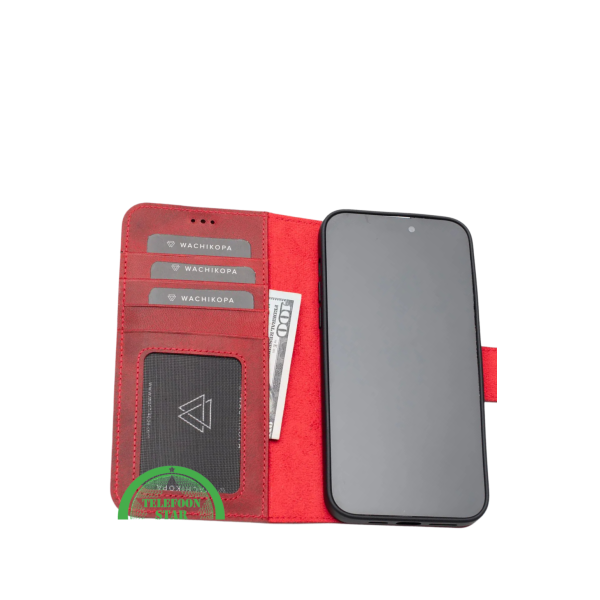 Rood Bookcase Hoesje iPhone 14 Pro Max &ndash; Luxe &amp; 360&deg; Bescherming | Telefoonstar – foto 3