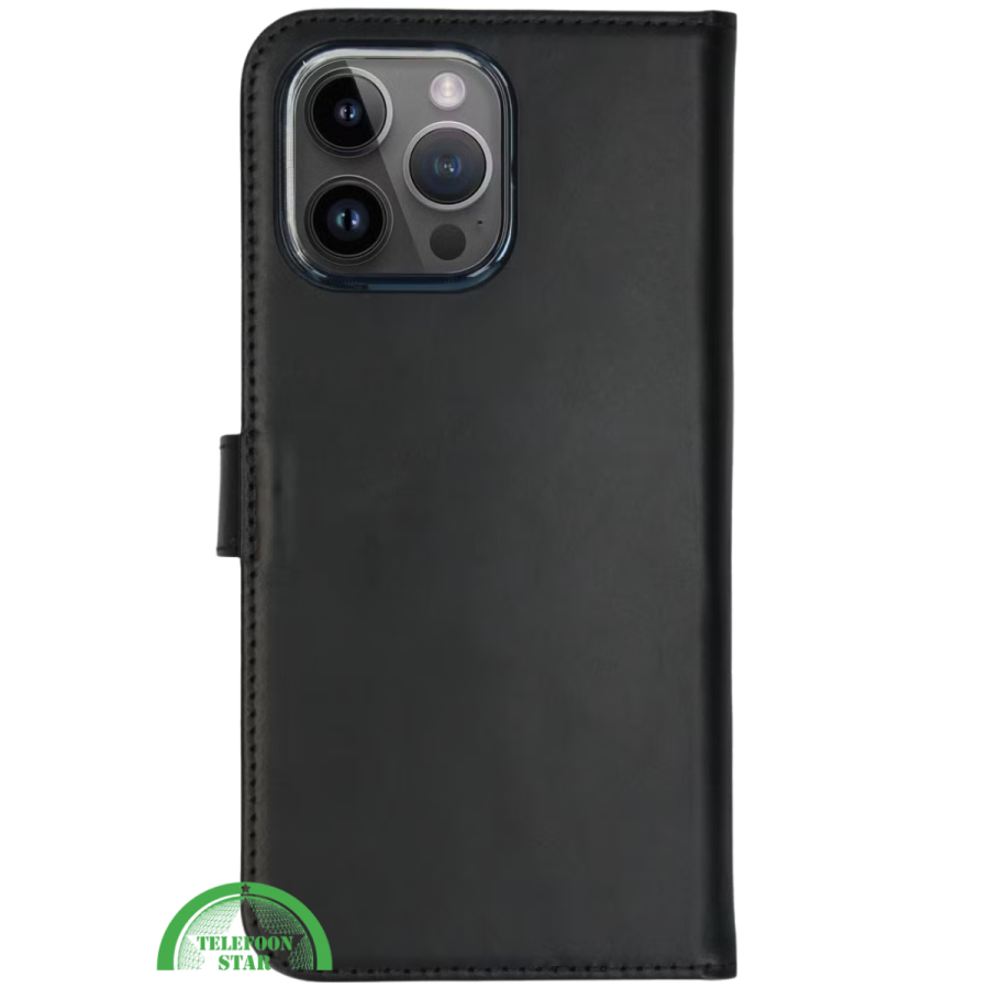 Bookcase Hoesje voor iPhone 14 Pro Max Zwart Elegant, Praktisch &amp; Bescherming