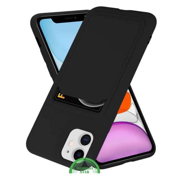 Hoesje voor iPhone 12 Mini &ndash; Transparant met Kaarthouder,Handig, Slank &amp; Shockproof – foto 2