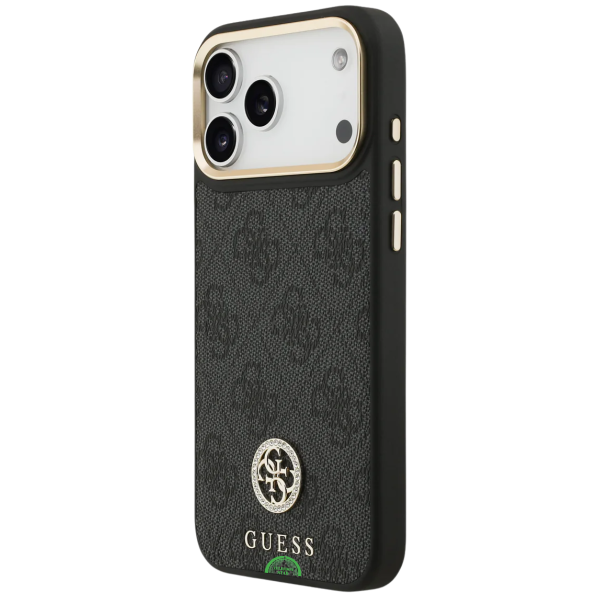 Hoesje voor iPhone 17 Pro Zwart Guess afneembare schouder- en polsband – foto 4