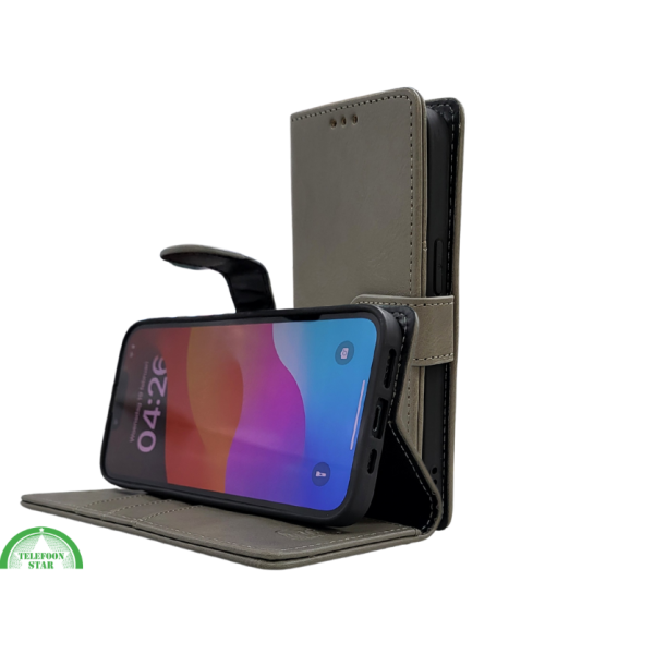 Boek case Grijs cover iPhone 16E 2025 – foto 4