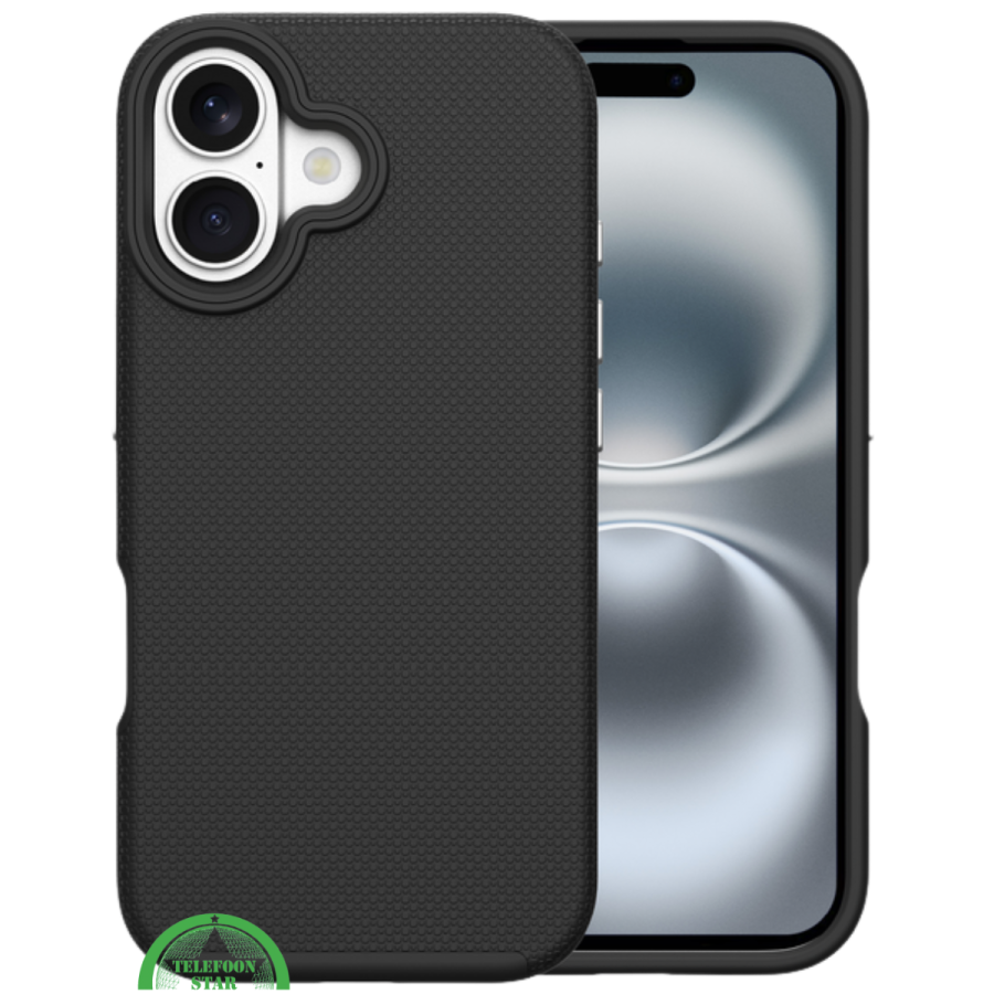Hoesje voor iPhone 16 Plus Zwart Anti-Slip Bescherming &ndash; Sterk, Slank &amp; Gripvast