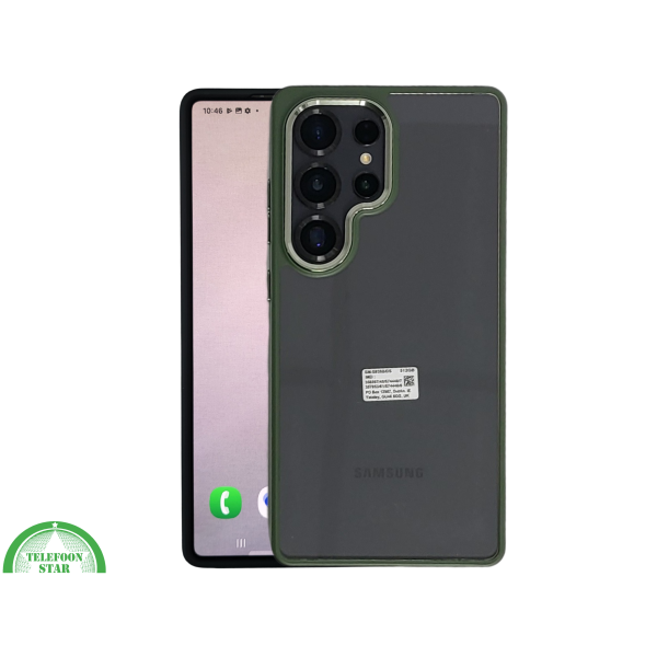 Samsung Galaxy S25 Ultra Hoesje Transparant Groen Schokbestendig – foto 3