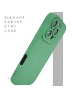 iPhone 16 Pro Groen Hoesje Mat Design Met Verhoogde Camerabescherming