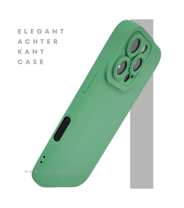iPhone 16 Pro Groen Hoesje Mat Design Met Verhoogde Camerabescherming