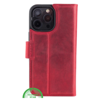 Rood Bookcase Hoesje iPhone 14 Pro Max &ndash; Luxe & 360&deg; Bescherming | Telefoonstar