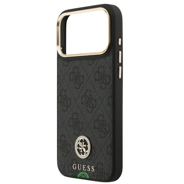 Hoesje voor iPhone 17 Pro Zwart Guess afneembare schouder- en polsband – foto 6