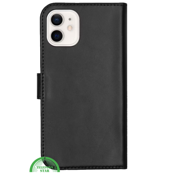 Bookcase Hoesje voor iPhone 12 Zwart Functioneel, Elegant &amp; Volledige Bescherming – foto 5