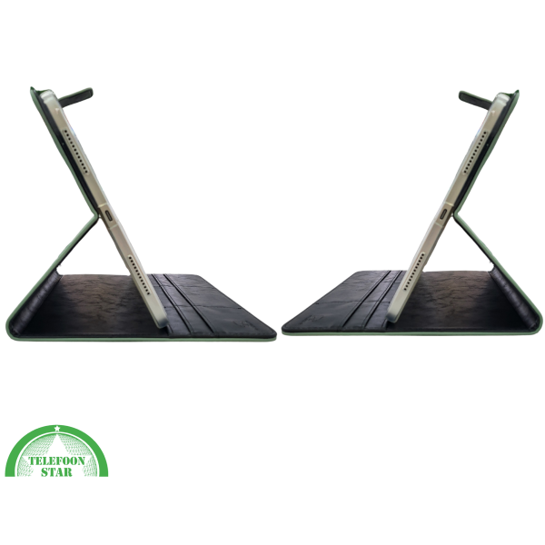 iPad 11e Gen 2025 Hoes Luxe Groene Bookcase 11 inch Schokbestendig – foto 6
