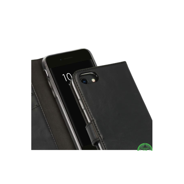 Bookcase Hoesje voor iPhone SE Zwart, Stijlvol, Functioneel &amp; 360&deg; Bescherming – foto 4