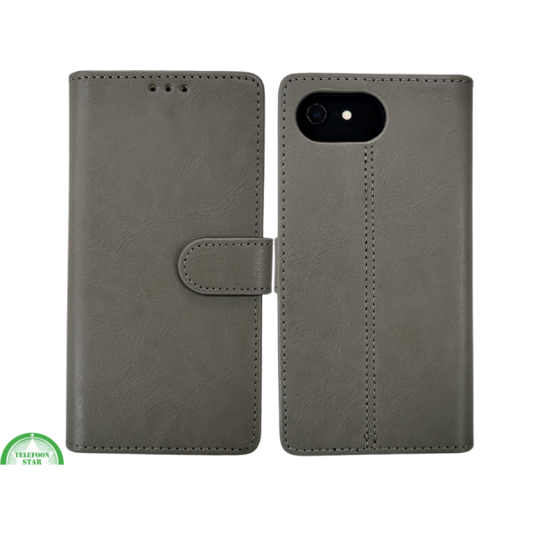 Boek case Grijs cover iPhone 16E 2025 – foto 8
