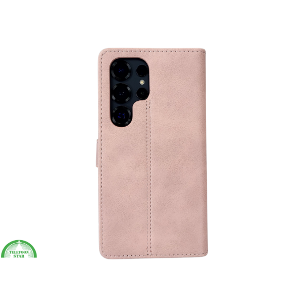 S25 Edge Lichtroze Boek Leer 100% – foto 8
