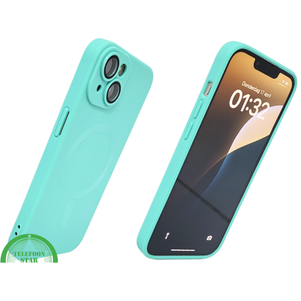 AquaMag Pro Case &ndash; Turquoise MagSafe Hoesje iPhone 13 / 14 | Telefoonstar.nl – foto 2