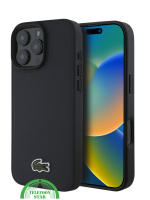 Hoesje voor iPhone 16 Pro Max Zwart &ndash; Luxe Bescherming met Stijlvolle Textuur