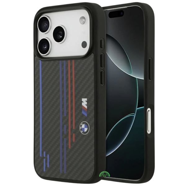 Hoesje voor iPhone 17 Pro Zwart Carbon Performance Stripe Case – foto 2