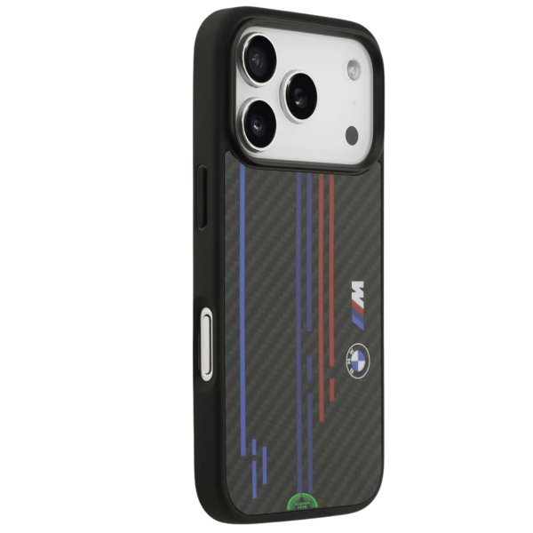 Hoesje voor iPhone 17 Pro Zwart Carbon Performance Stripe Case – foto 3