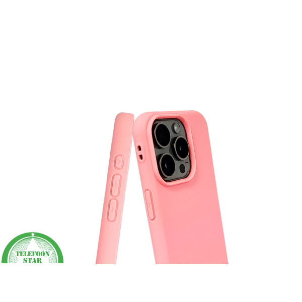 Lichtroze iPhone 15 Pro Hoesje &ndash; Zachte Siliconen Bescherming | Telefoonstar.nl – foto 6