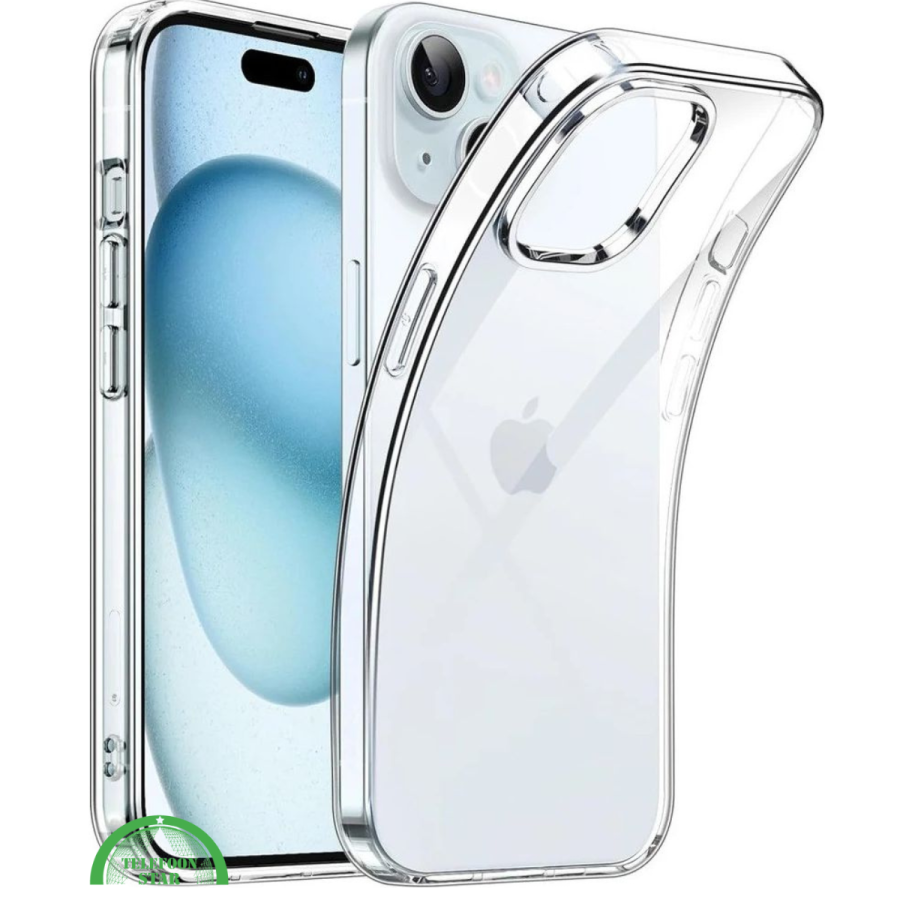 Transparant Hoesje voor iPhone 15 &ndash; Slank, Flexibel &amp; Krasbestendig
