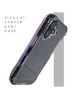 hoesje doorzichtig zwarte randen silicone draadloos oplaad voor iPhone 16